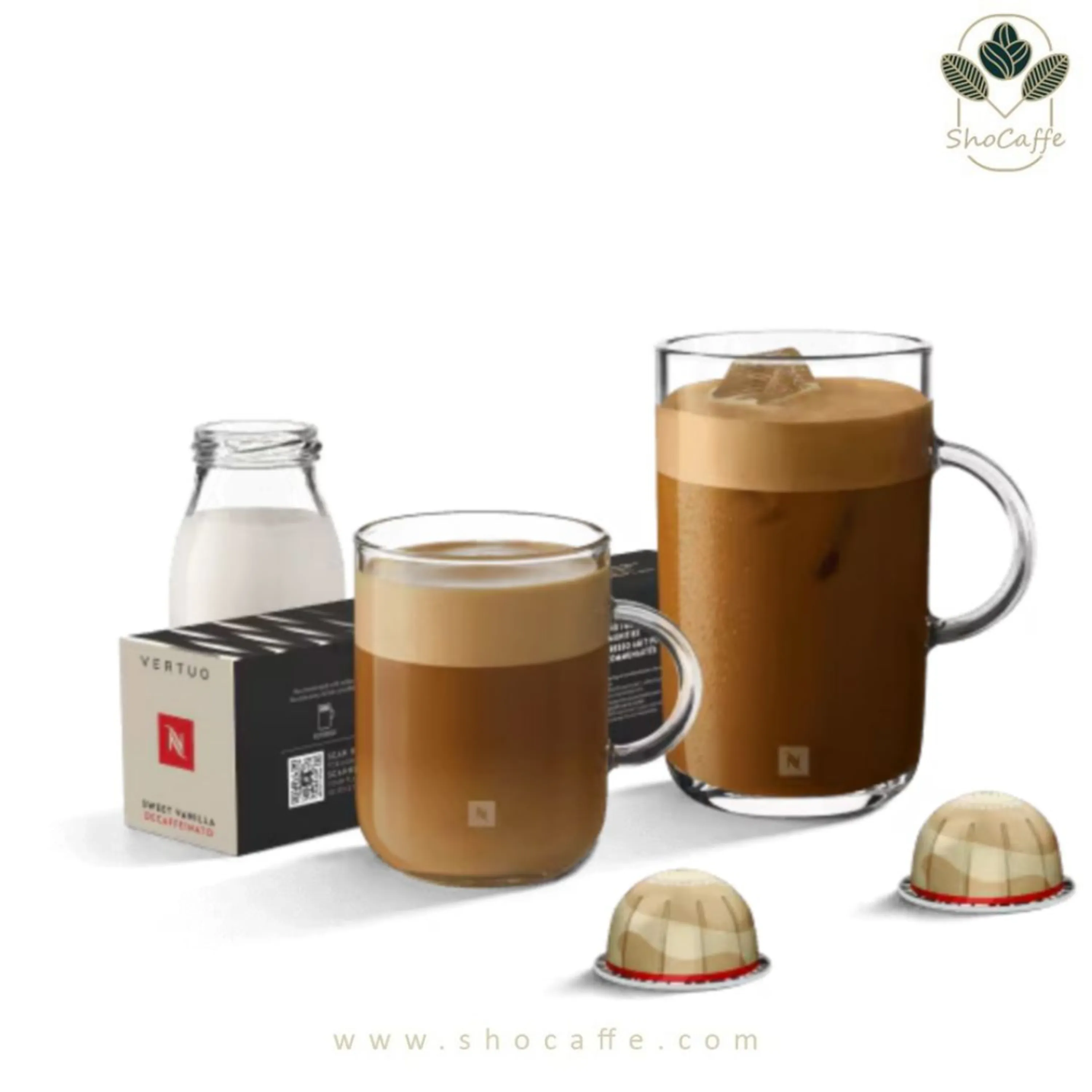 کپسول قهوه نسپرسو ورتو وانیل بدون کافئین Mug Sweet Vanilla Decaf